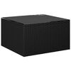 vidaXL 8-tlg. Garten-Lounge-Set mit Kissen Poly Rattan Schwarz