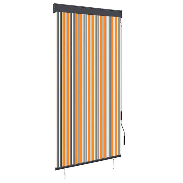 vidaXL Au&szlig;enrollo 100 x 250 cm Gelb und Blau