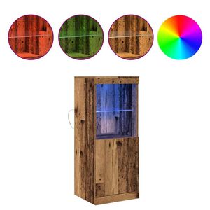 vidaXL LED-Sideboard Altholz 41 x 37 x 100 cm Holzwerkstoff