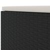 vidaXL 7-tlg. Garten-Lounge-Set mit Kissen Schwarz Poly Rattan