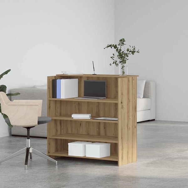 vidaXL Empfangstheke Artisan-Eiche 100x50x103,5 cm Holzwerkstoff