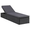 vidaXL 11-tlg. Garten-Essgruppe Poly Rattan Schwarz