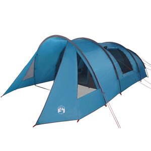 vidaXL Tunnelzelt f&uuml;r 5 Personen Blau und Grau 805 x 405 x 211 cm