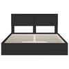 vidaXL Aufbewahrungsbett Schwarz 150 x 200 cm Holzwerkstoff