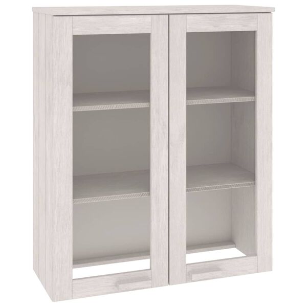 vidaXL Highboard-Oberteil HAMAR Weiß 85x35x100 cm Massivholz