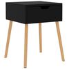 vidaXL Nachttisch Hochglanz-Schwarz 40x40x56 cm Holzwerkstoff
