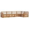vidaXL Outdoor-Sofagarnitur 5 stk. Natur