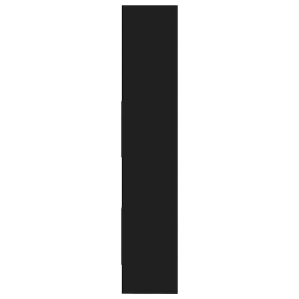 vidaXL Bücherregal Schwarz 60x35x180 cm Holzwerkstoff