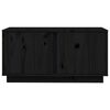 vidaXL TV-Schrank Schwarz 80x35x40,5 cm Massivholz Kiefer