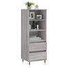 vidaXL Highboard Grau Sonoma 40x36x110 cm Holzwerkstoff