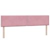 vidaXL Boxspringbett mit Matratze Rosa 200x220 cm Samt