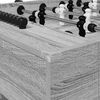 vidaXL Fu&szlig;balltisch Graues Sonoma 146,5 x 74 x 85 cm Holzwerkstoff