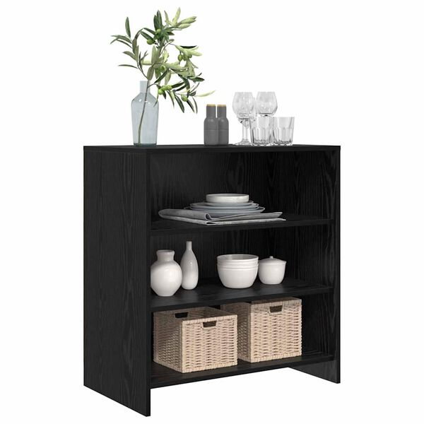 vidaXL Sideboard Schwarz 70 x 41 x 75 cm Holzwerkstoff