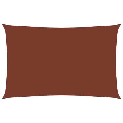 vidaXL Sonnensegel Oxford-Gewebe Rechteckig 2x5 m Terrakotta-Rot