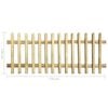 vidaXL Lattenzaun Kiefernholz Impr&auml;gniert 170 x 120 cm 5/7 cm
