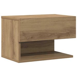 vidaXL Wand-Nachttisch Artisan-Eiche