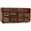 vidaXL Sideboard Altholz Massiv 150x35x75 cm