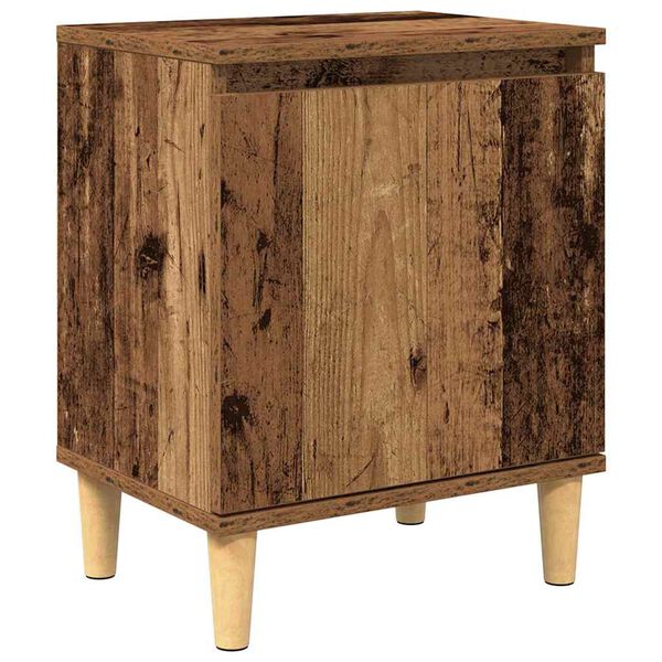 vidaXL Nachttisch Altholz 40 x 30 x 50 cm Holzwerkstoff
