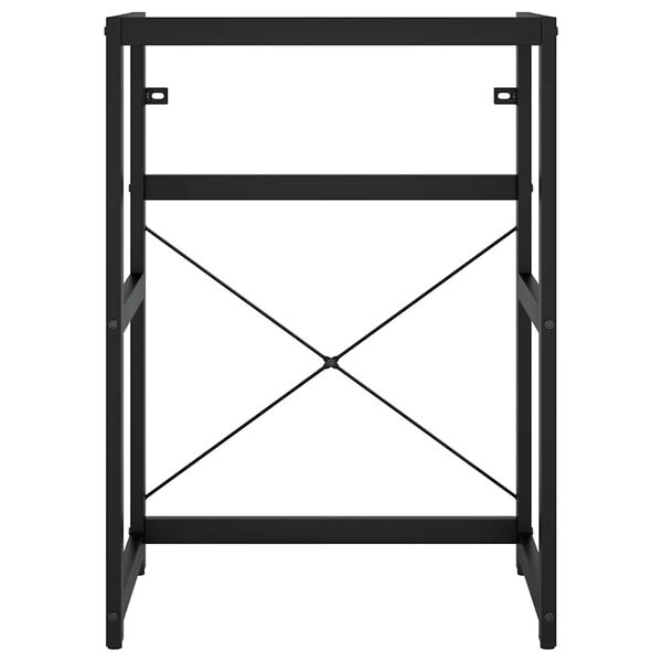 vidaXL Badezimmer Waschtischgestell Schwarz 59x38x83 cm Eisen