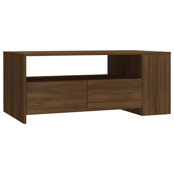 vidaXL Couchtisch Braun Eichen-Optik 102x55x42 cm Holzwerkstoff