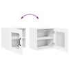 vidaXL K&uuml;chenschrank mit Regal 2 pcs Hochglanz Wei&szlig; 40 x 31 x 40 cm