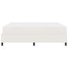 vidaXL Boxspringbett Creme und Wei&szlig; 203 x 180 x 60 cm Cordstoff