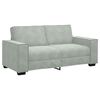 vidaXL 2-Sitzer-Sofa Hellgrau 180x78x84 cm Samt