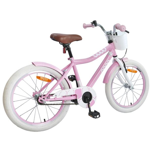 vidaXL Kinderfahrrad 18 Zoll f&uuml;r 5-7 Jahre alt Hellrosa