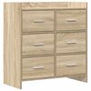vidaXL Sideboard Sonoma-Eiche 75 x 33 x 80 cm Holzwerkstoff
