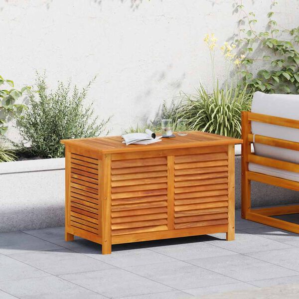 vidaXL Gartenbox mit Lüftungsschlitzen 90x50x56 cm Massivholz Akazie
