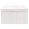 vidaXL Monitorständer Weiß 50x27x15 cm Massivholz Kiefer