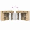 vidaXL Sideboard Sonoma-Eiche 88,5 x 30,5 x 73 cm Holzwerkstoff