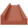 vidaXL Wandregal mit Regal 4 pcs Rot 60 x 9 x 3 cm Holzwerkstoff