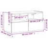 vidaXL TV-Wandschrank Sonoma-Eiche 60x30x30 cm Holzwerkstoff