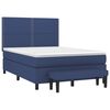 vidaXL Boxspringbett mit Matratze Blau 140x200 cm Stoff