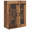 vidaXL Highboard Wandmontiert Altholz 69,5 x 34 x 180 cm Holzwerkstoff
