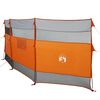 vidaXL Camping-Windschutz Grau und Orange 510x153 cm Wasserdicht