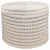 vidaXL Juteseil 16 Wei&szlig; 100% Tossa Jute