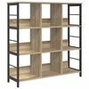 vidaXL B&uuml;cherregal 9 Ebenen 102 x 32 x 104,5 cm Holzwerkstoff