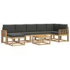 vidaXL Outdoor-Sofagarnitur 8 stk. Wei&szlig; und Anthrazit Polyester