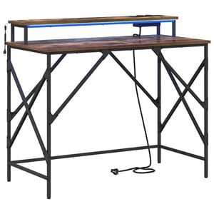 vidaXL Schreibtisch R&auml;uchereiche 100 x 50 x 86,5 cm Holzwerkstoff