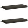 vidaXL 2-teilige Bankkissen SOEST 2 stk. 100 % Polyester Anthrazit