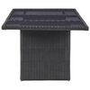 vidaXL 11-tlg. Garten-Essgruppe Poly Rattan Schwarz