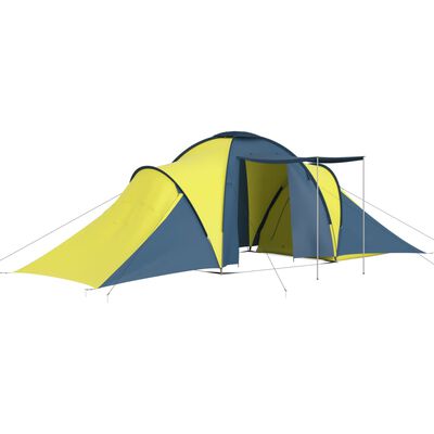 vidaXL Campingzelt 6 Personen Blau und Gelb