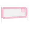 vidaXL Kleinkind-Bettschutzgitter Rosa 190x25 cm Stoff