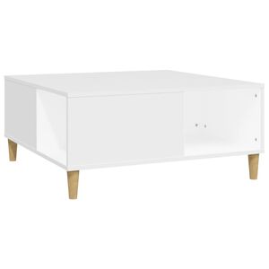 vidaXL Couchtisch Wei&szlig; 80x80x36,5 cm Holzwerkstoff