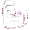 vidaXL Relaxsessel mit Hocker Schwarz Mikrofasergewebe