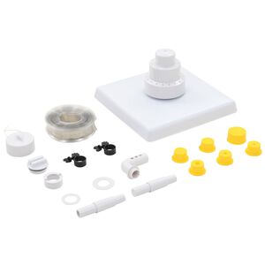 vidaXL 13-tlg. Griechischer Pool-Springbrunnen Wei&szlig;