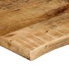 vidaXL Tischplatte 70x60x3,8 cm Baumkante Massivholz Raues Mangoholz