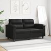 vidaXL 2-Sitzer-Sofa Schwarz 120 cm Mikrofasergewebe